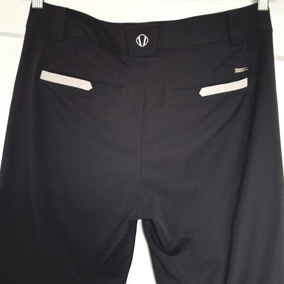 SUNICE Chandra Crop Golf Pants Womens Size 6 Black Stretch Pockets - Picture 3 of 5